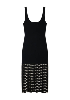 SANDRO studded knitted midi dress - Black