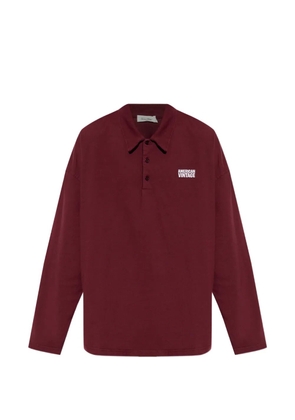 American Vintage Gixy long-sleeved polo shirt - Red