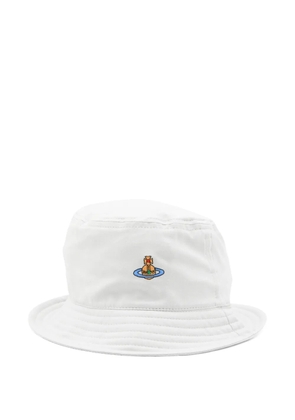 Vivienne Westwood embroidered bucket hat - White