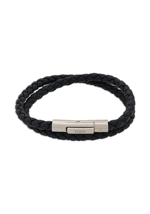 Tod's braided-leather bracelet - Silver