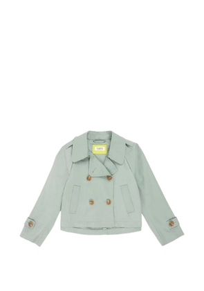 PSOPHIA double-breasted cropped jacket - Blue