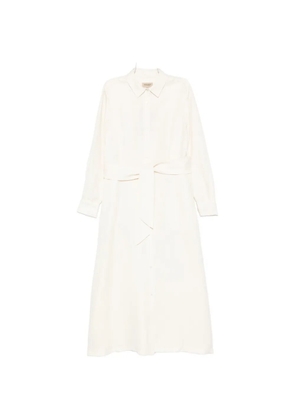 Woolrich tie waist chemisier dress - Neutrals