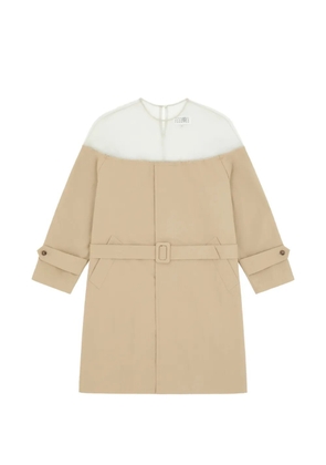 MM6 Maison Margiela long-sleeves midi dress - Brown