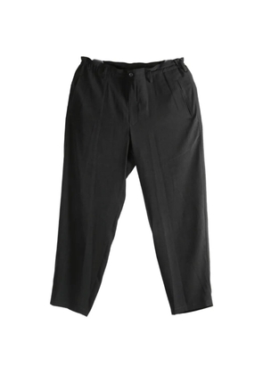 Yohji Yamamoto elasticated-waist trousers - Black