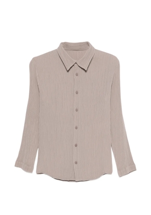 Issey Miyake Hatching Pleats shirt - Grey