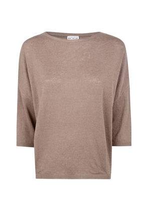Ma'ry'ya boat-neck sweater - Neutrals