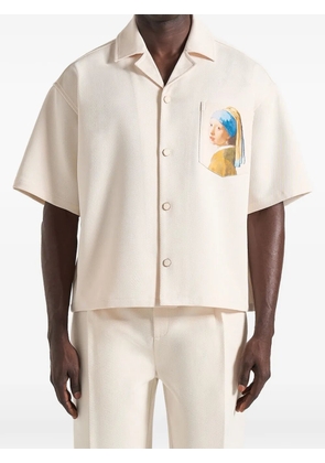 Manière De Voir Stephane A Girl With A Pearl Earring boxy shirt - Neutrals