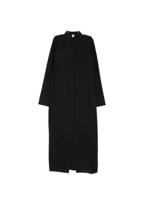 TOTEME long-sleeve shirt dress - Black
