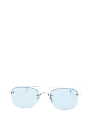 Thom Browne Eyewear browline sunglasses - Silver