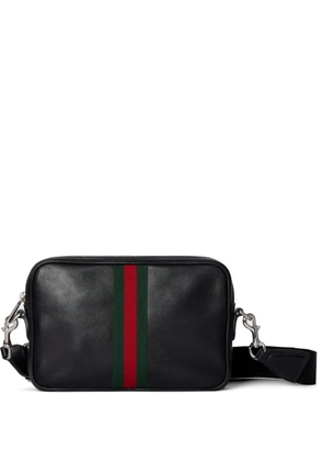 Gucci stripe cross body bag - Black