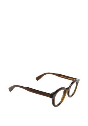 AUDE HEROUARD Marcelle round-frame glasses - Brown