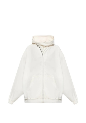 Rick Owens DRKSHDW zip-up hoodie - White