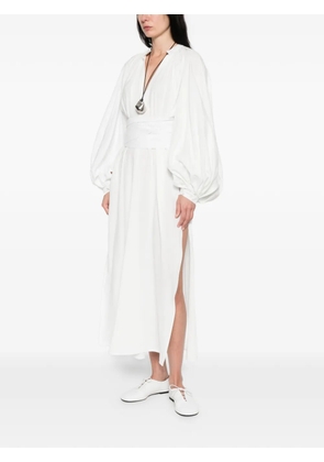 Marrakshi Life tie-waist dress - White