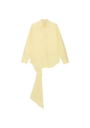 MSGM asymmetric long-sleeve shirt - Yellow