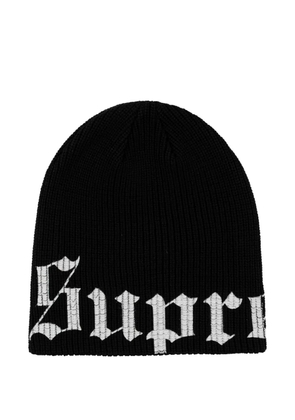 Supreme Old English-logo beanie hat - Black