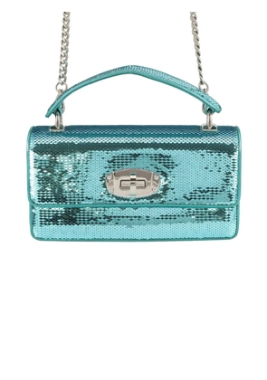 Miu Miu Pre-Owned 2010-2025 Sequins Paillettes Cleo Top Handle Bag satchel - Blue