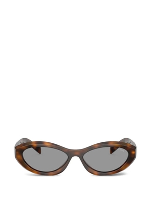 Prada Eyewear oval-frame sunglasses - Brown
