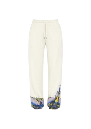 COUNTY OF MILAN drawstring graphic trousers - Neutrals