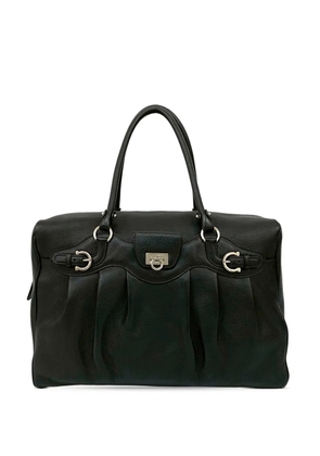 Ferragamo Pre-Owned 2010-2026 Leather Gancini satchel - Black