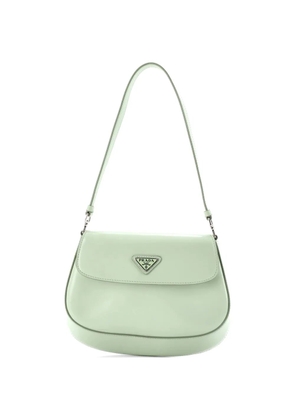 Prada Pre-Owned Cleo Flap Shoulder Bag Spazzolato Leather Small hobo bag - Green