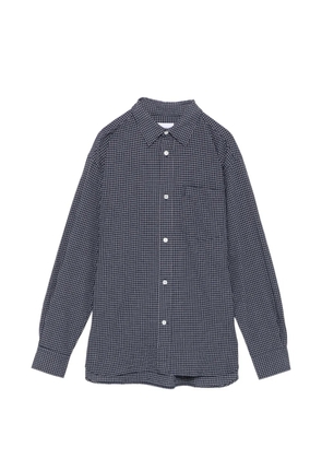 Norse Projects Espevil check oversized shirt - Blue