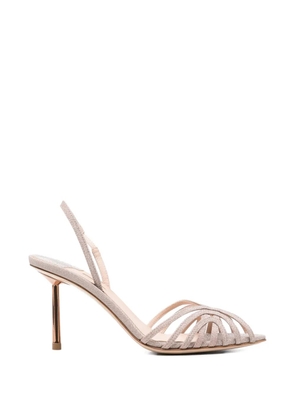 Le Silla glitter strappy sandals - Neutrals