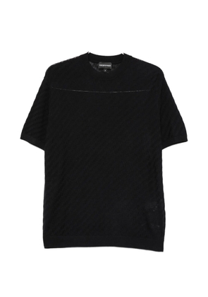 Emporio Armani short-sleeve polo shirt - Black