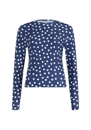 Jean Paul Gaultier polka dot long sleeves top - Blue