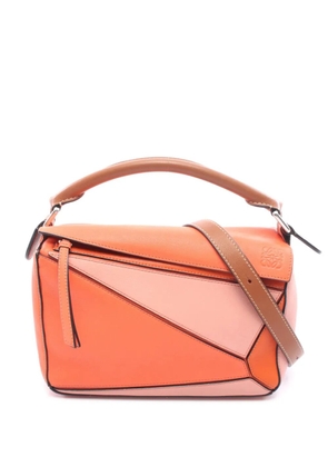 Loewe Pre-Owned 2010-2026 Small Tricolor Calfskin Puzzle satchel - Orange