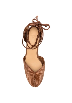 Castañer Cora ankle tie espadrilles - Brown