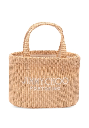 Jimmy Choo logo-detail tote bag - Neutrals