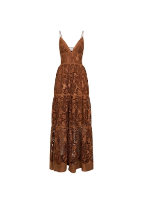 ERMANNO FIRENZE A-line paisley dress - Brown