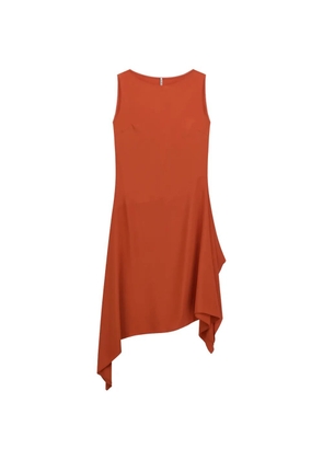Liviana Conti Flavia asymmetric-hem midi dress - Orange