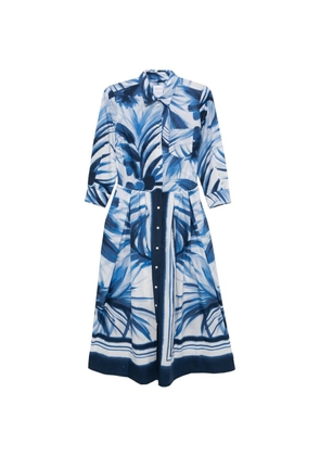 Sara Roka floral pocket dress - Blue
