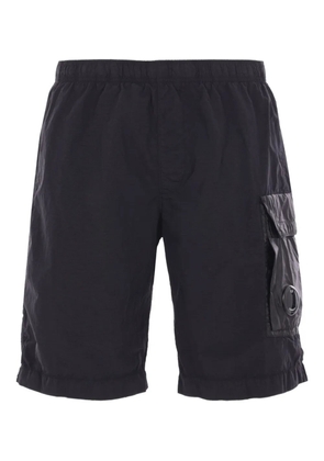 C.P. Company Lens-appliqué swim shorts - Black