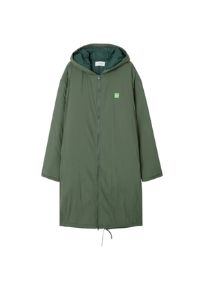 American Vintage Zotcity logo-patch hooded parka - Green