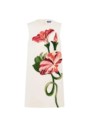 Leo Lin Yvonne floral mini dress - White