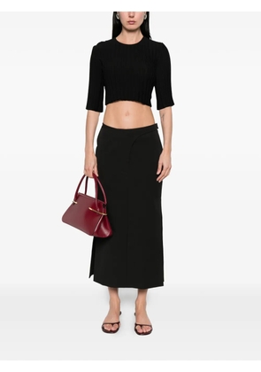 Sportmax SPSVelo slit midi skirt - Black