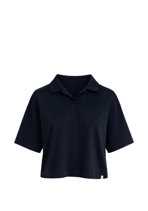 WOC collared cropped T-shirt - Blue