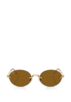 Ray-Ban x Asap Rocky round frame sunglasses - Gold