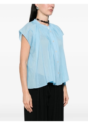 Forte Forte gathered-detail blouse - Blue