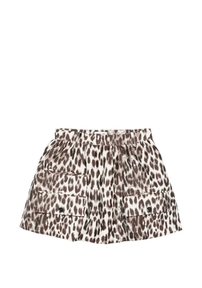 Baum Und Pferdgarten Samaya leopard pocket skirt - Neutrals