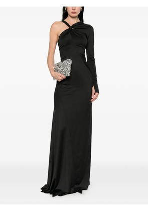 Victoria Beckham asymmetric one-shoulder gown - Black