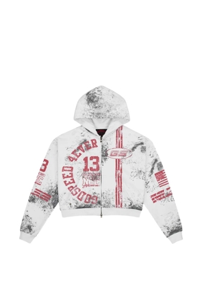 GODSPEED zip roadster hoodie - White