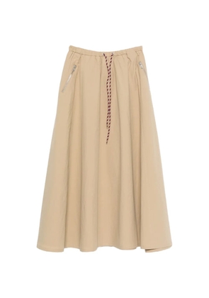 Bellerose Harlin zip-pockets drawstring midi skirt - Neutrals