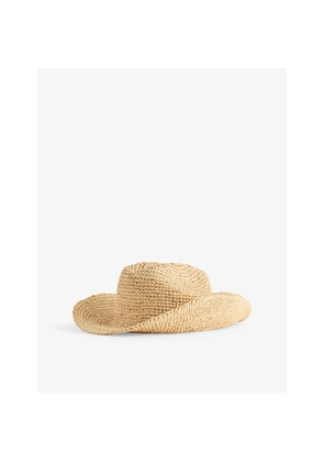 Womens Boutique Bonita Luxe Raffia Cowboy Hat