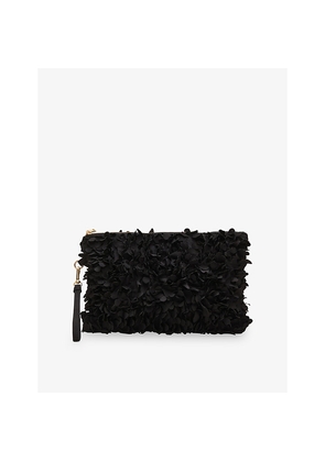 Womens Phase Eight Petal Textured Woven Clutch Bag