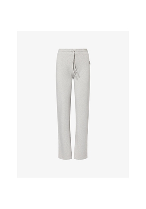 Womens Adanola High-Rise Flared Stretch-Jersey Jogging Bottoms