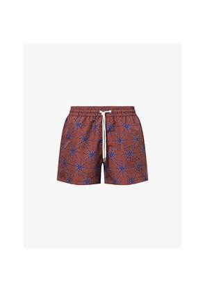 Mens Frescobol Carioca Rio Sol Print Swim Shorts