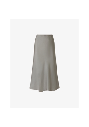 Womens Soeur Fever Bias-Cut Twill Midi Skirt